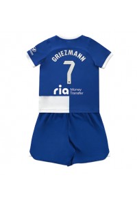 Fotbalové Dres Atletico Madrid Antoine Griezmann #7 Dětské Venkovní Oblečení 2023-24 Krátký Rukáv (+ trenýrky)